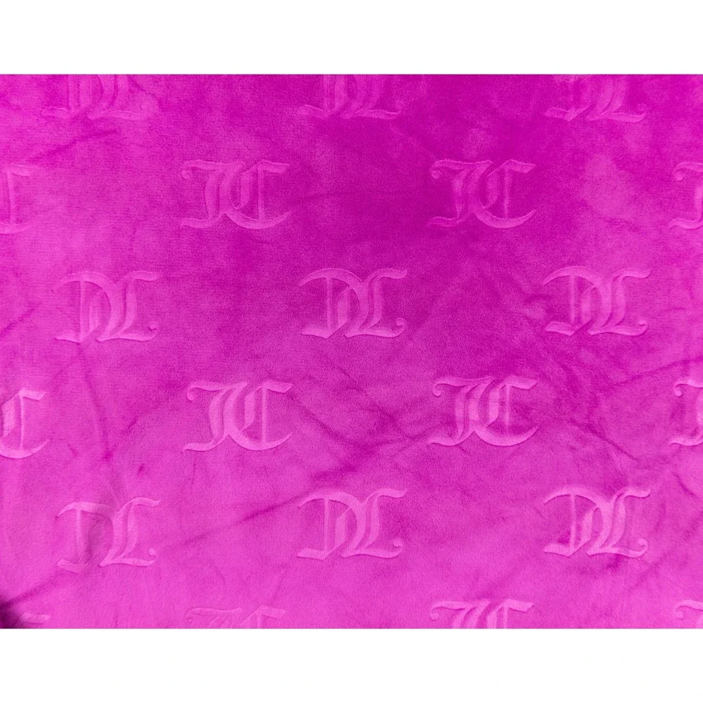 Juicy Couture Top Womens Medium Pink Sleepwear Velour Long Sleeve Lounge Ladies